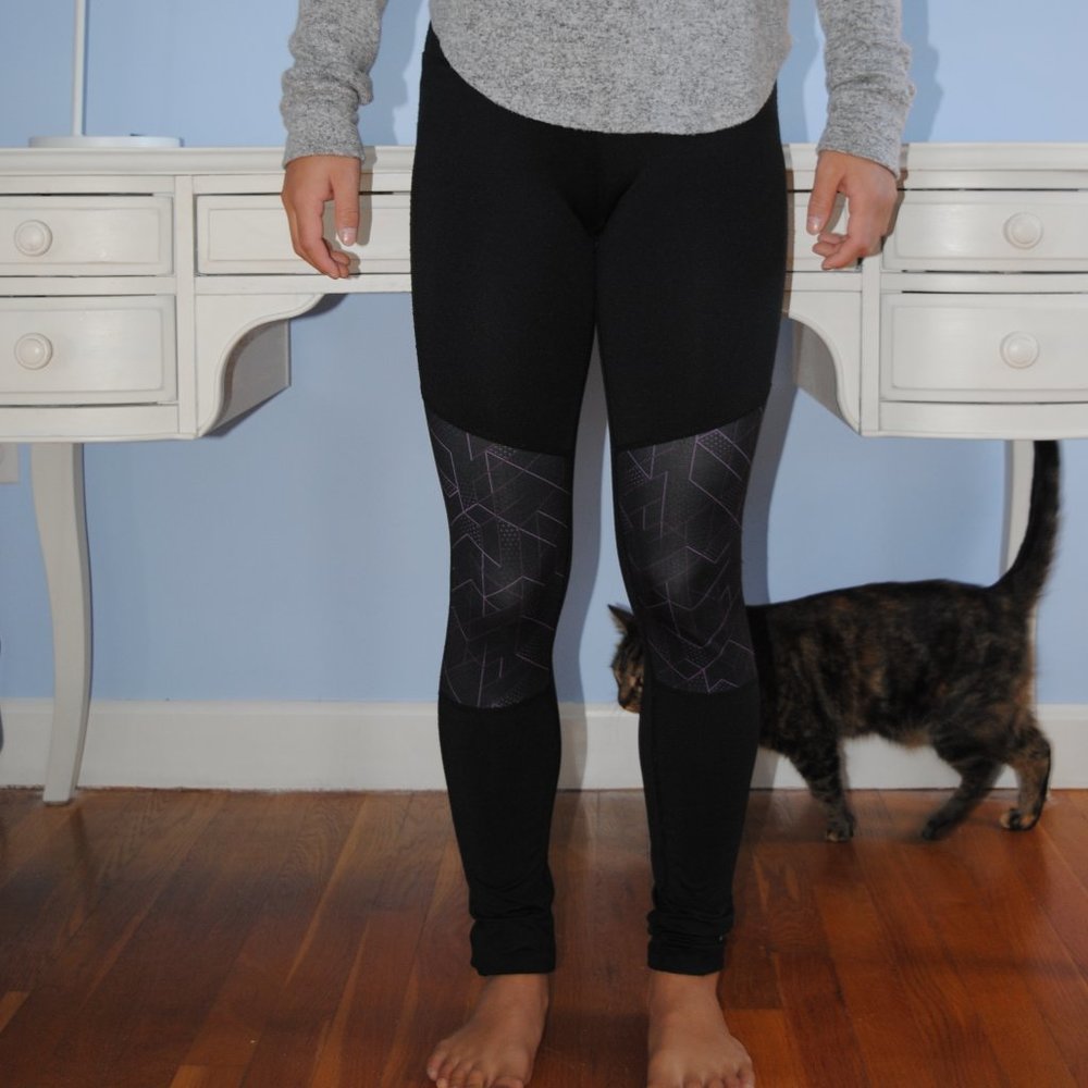 Reebok Athletic Black Leggings XS